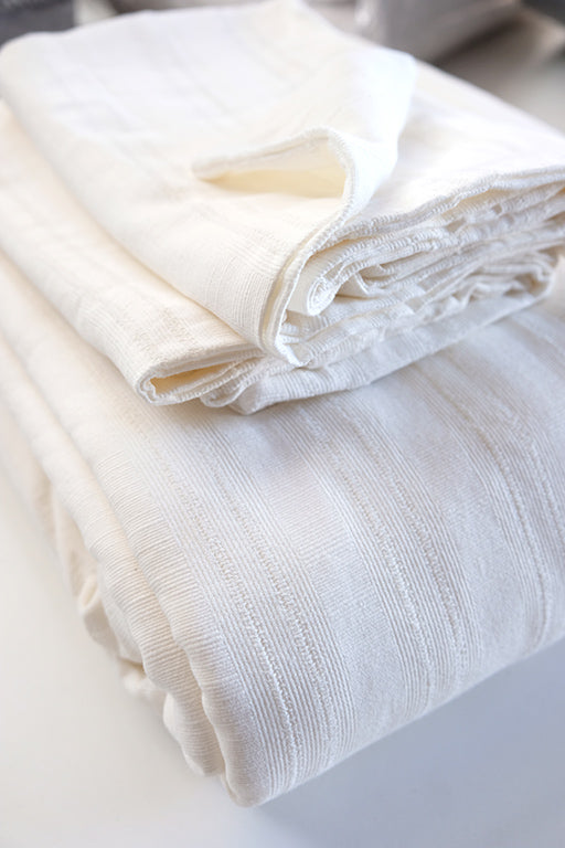 Soft Texture Duvet SetAntique White Linen Salvage Et Cie