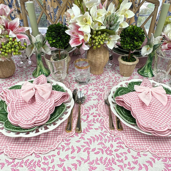 Bettina Napkin - Pink Gingham (Set of 4)