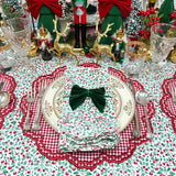 Mistletoe & Bows with Ruffle - Napkin (Set of 4)