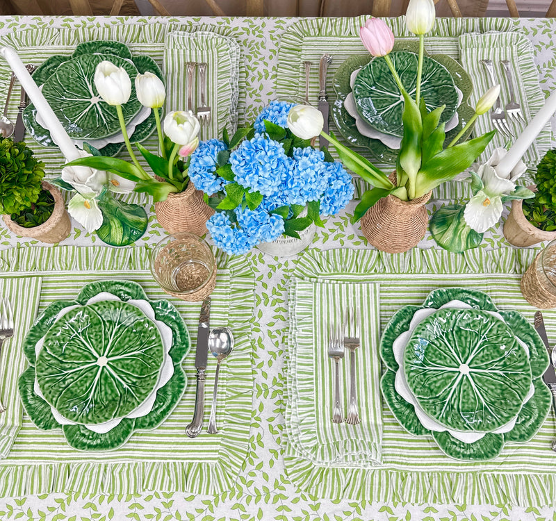Light Green Leaves - Tablecloth