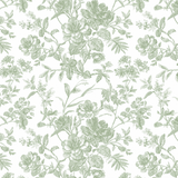 French Toile Bedding - Sage