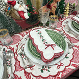 Red Flowers & Vines - Tablecloth