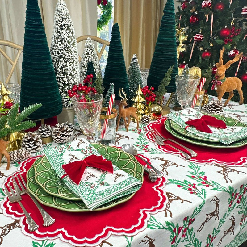 Enchanted Christmas Reindeer - Tablecloth