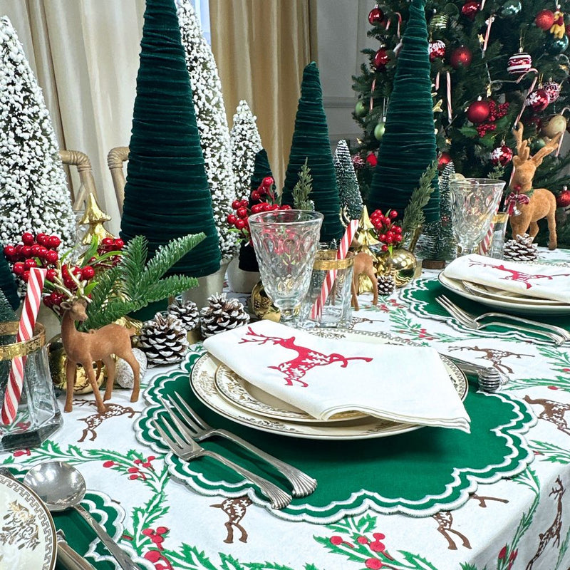 Bettina Placemat - Holiday Green (Set of 4)
