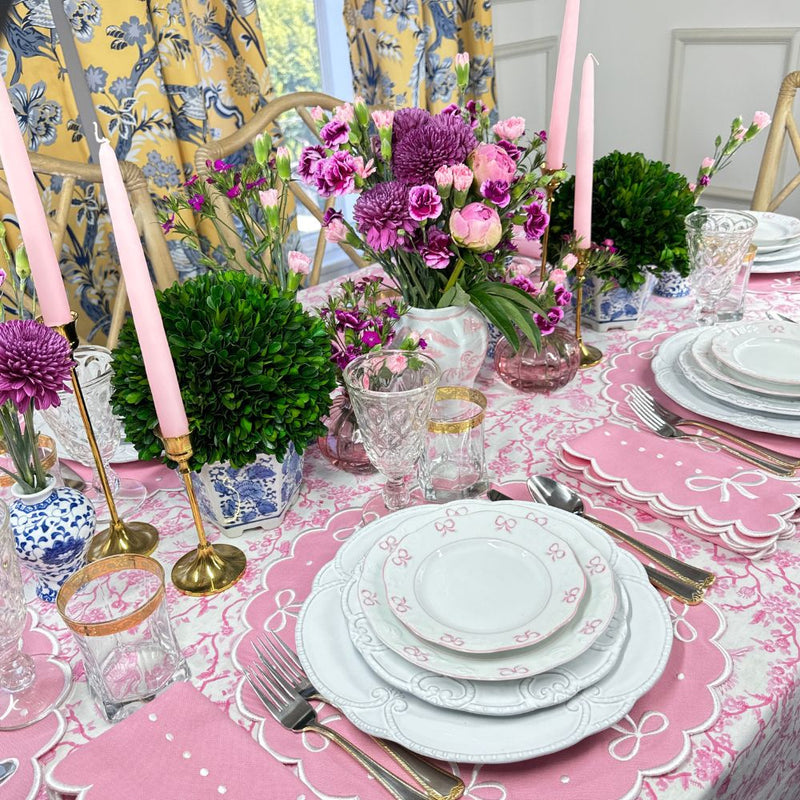 Juliet Bows Placemat - Pink (Set of 4)