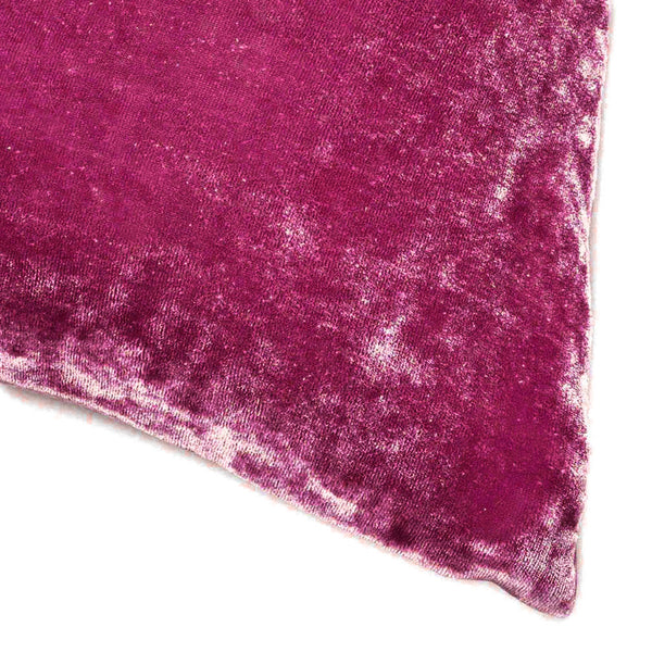 Dream Silk Velvet Pillow - Cherry