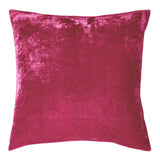 Dream Silk Velvet Pillow - Cherry