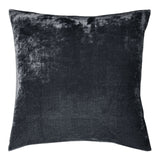 Dream Silk Velvet Pillow - Coal