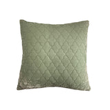 New Holiday Special ! Silk Velvet Quilted Pillow - 5 Colors/ 2 Sizes
