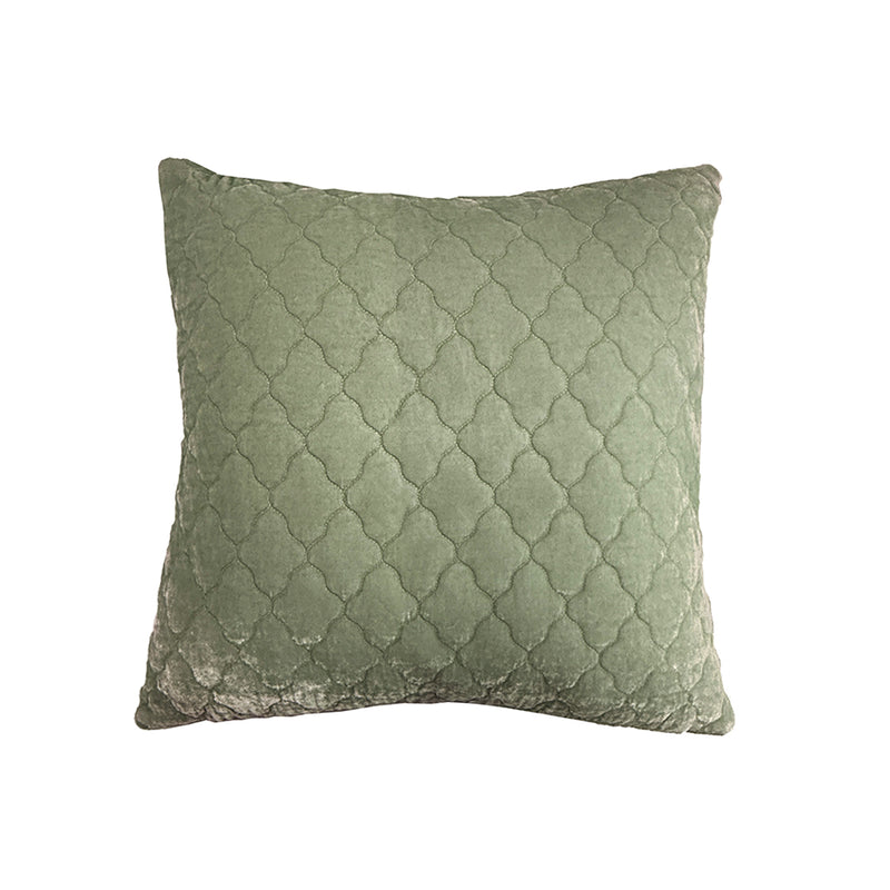 New Holiday Special ! Silk Velvet Quilted Pillow - 5 Colors/ 2 Sizes