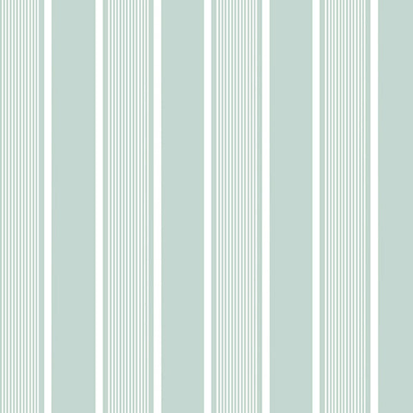 New! French Army Stripe Print Linen-Sea Glass