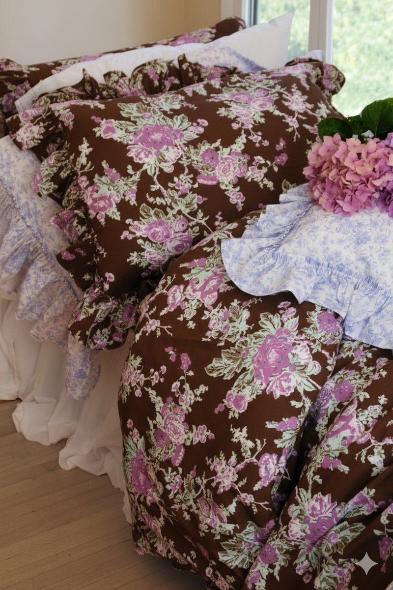 NEW! Austin Rose Bedding - Mulberry