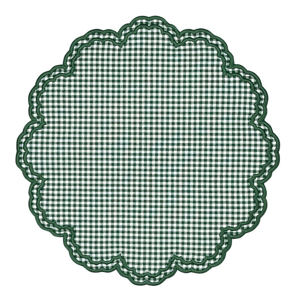 Bettina Placemat - Dark Green Gingham (Set of 4)
