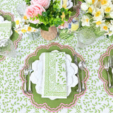 Light Green Leaves - Tablecloth