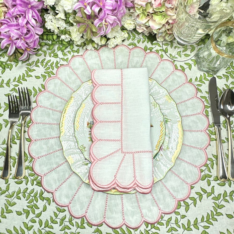 Light Green Leaves - Tablecloth