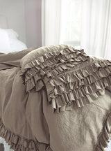 NEW! Gypsy Ruffle Linen Collection - Soft Natural