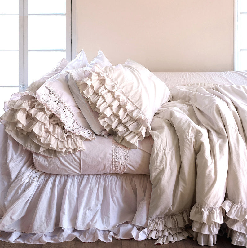 Silky Ruffle Bed Sheet, Best Stylish Bedding