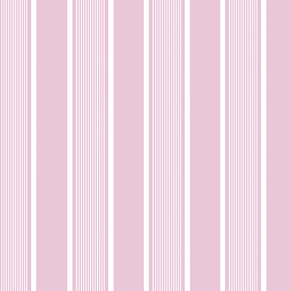 New! French Army Stripe Print Linen-Rose