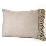 Luxe Collector Set-  Isabella Tatter Silk Velvet Ruffle Linen 3 PC King Set-Natural