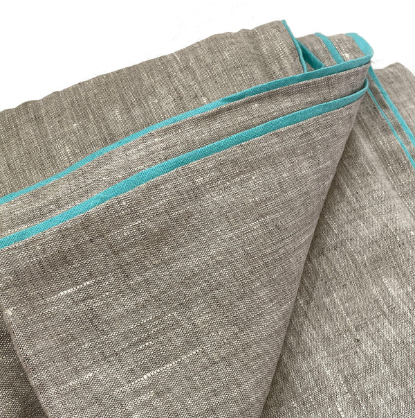 1 Unit- King 100% Linen Duvet - Oatmeal