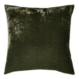 Dream Silk Velvet Pillow -Olive