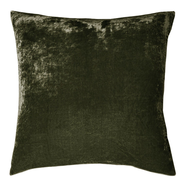 Dream Silk Velvet Pillow -Olive