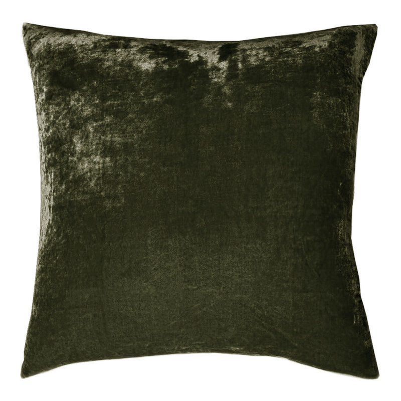Dream Silk Velvet Pillow -Olive
