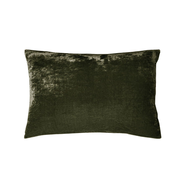 Dream Silk Velvet Pillow -Olive