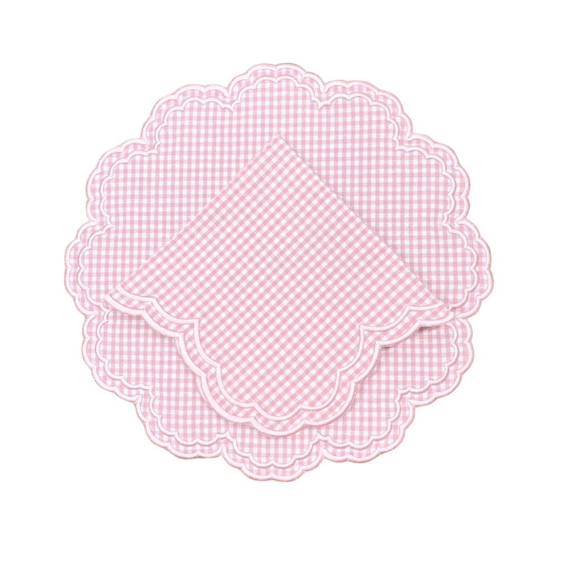 Bettina Placemat - Pink Gingham (Set of 4)
