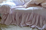 Clementine Tatter Ruffle Poplin Bedskirt - Ballet Pink