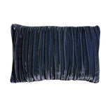 Velvet Pouf Pillow - Denim