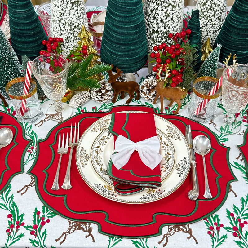Enchanted Christmas Reindeer - Tablecloth