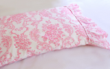 3 PC Set-Trellis F/QN Duvet + 2 Tatter Pillowcases - Pink