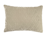 New Holiday Special ! Silk Velvet Quilted Pillow - 5 Colors/ 2 Sizes