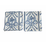 Set /2 Victoria Toile King Shams - French Blue