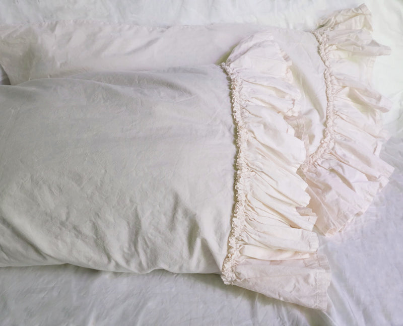 Clementine Tatter Ruffle Poplin Duvet Collection - New Colors!