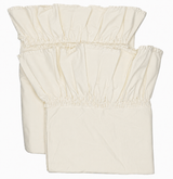 1 Set- Clementine Tatter Ruffle King Duvet Set-Creme