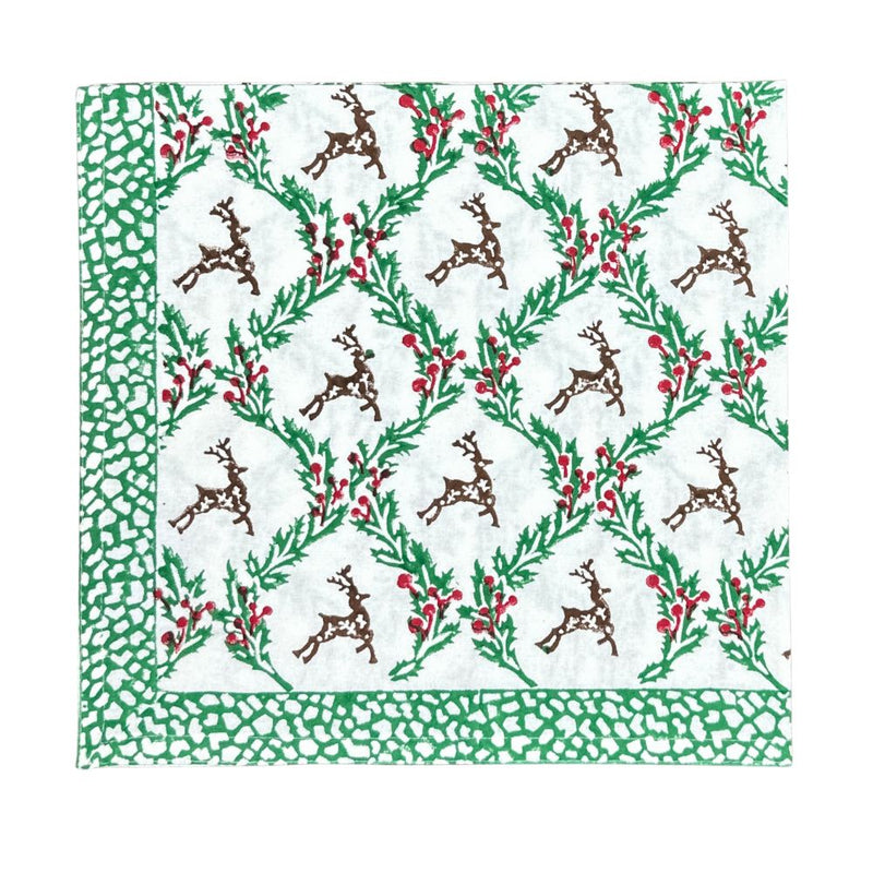Enchanted Christmas Reindeer - Napkin (Set of 4)