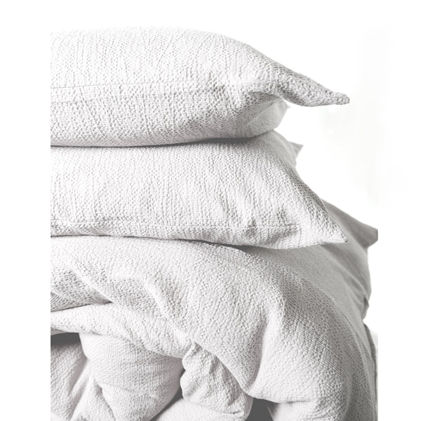 NEW! Super Comfy Soft Cotton Popcorn Cloud Texture Duvet Set - White