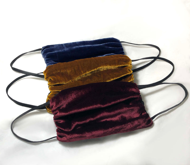 Vintage Velvet Face Mask- Midnight Dreams -3 PC SET - Linen Salvage Et Cie