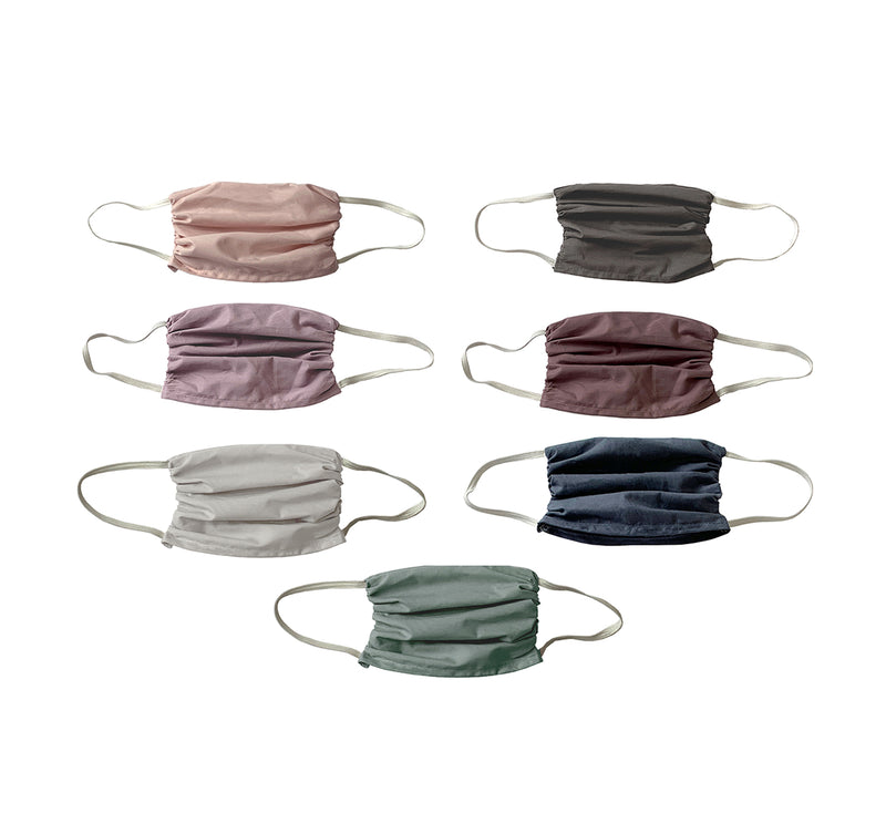 NEW! Trio  3 layer Mask Set-Assorted Colors 3 Ply Mask Set- 5 Pack or 7 Pack Face Masks - Linen Salvage Et Cie