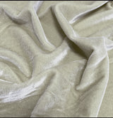 Petite Silk Velvet Ruffle Linen Collection - Champagne - Linen Salvage Et Cie