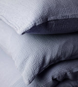 NEW! Super Comfy Soft Cotton Popcorn Cloud Texture Duvet Set - Cloud Blue - Linen Salvage Et Cie