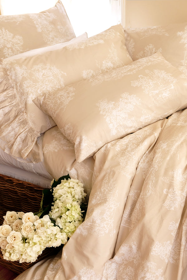 New in! Colette Toile Bedding - Ecru