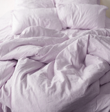 Vintage Wash Linen Duvet Set - Lilac