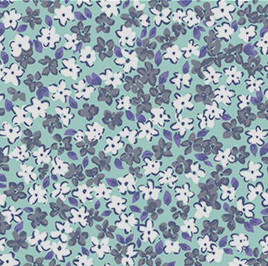 Eveline Floral Fabric- Celadon - Linen Salvage Et Cie