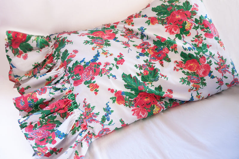 NEW! Austin Rose Bedding - Fiesta - Linen Salvage Et Cie