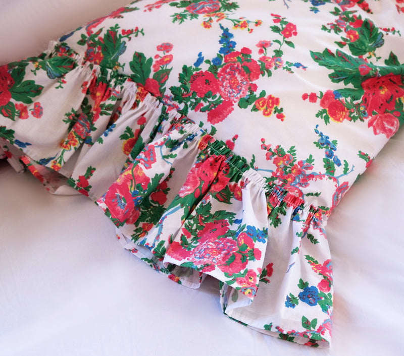 NEW! Austin Rose Bedding - Fiesta - Linen Salvage Et Cie