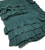 Gypsy Ruffle Linen Full/Queen 2 PC Duvet Set - Dk Teal