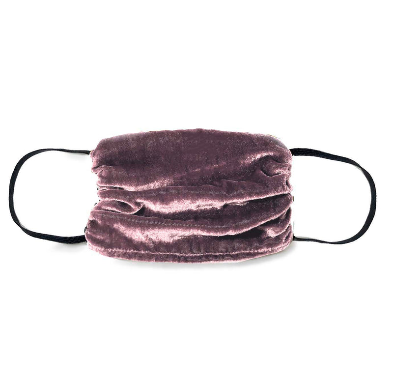 NEW! Vintage Velvet Face Mask- Mauve -1 Unit - Linen Salvage Et Cie